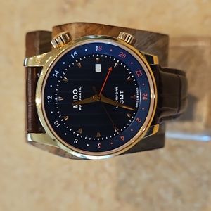 Mido Men's Multifort GMT Automatic, Blue Dial